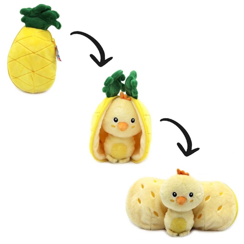 Peluche Flipetz Veggies - Poussin&Ananas