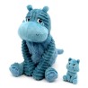 Peluche Ptipotos - Hippopotame Bleu Maman&Bébé