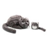 Peluche Ptipotos - Chat Gris Maman&Bébé