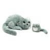 Peluche Ptipotos - Chat Menthe Maman&Bébé